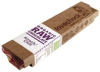 LOVECHOCK Chocolate Riegel, Herzenswärme Kirsch Chili, 79% Kakao, 40g (6er Pack)