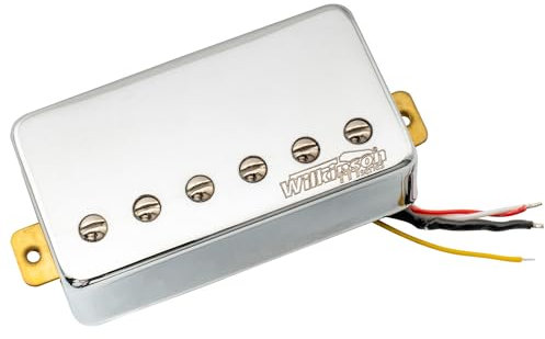 Wilkinson WOCHB Keramik PAF Humbucker Pickup Steg Tonabnehmer für Les Paul Style E-Gitarre, Chrom
