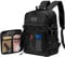 HEMSO Mochila para Hombre Mujer, 17 Pulgadas Mochila Ordenador Portatil con Bolsillo Frontal con Solapa, Grande Mochilas para la Viaje Escolar Trabajo Deporte (Negro)