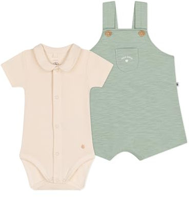 Petit Bateau A09mp Salopette, Erbiere, 0 Mesi Unisex-Bimbi