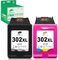 COLORETTO Druckerpatronen 302 XL für HP Envy 4520 für OfficeJet 3830 3831 3833 4650 4656 Deskjet 3630 3632 3636 3639 2130 Envy 4522 4523 4525 4527 für HP 302 Patronen (1 Schwarz 1 Farbe)