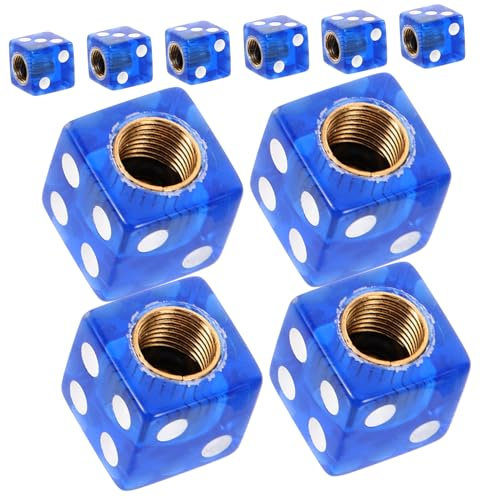 CHILDWEET Ventilkappen 10 Stück Acryl Würfel-Design Auslaufsicher Installieren