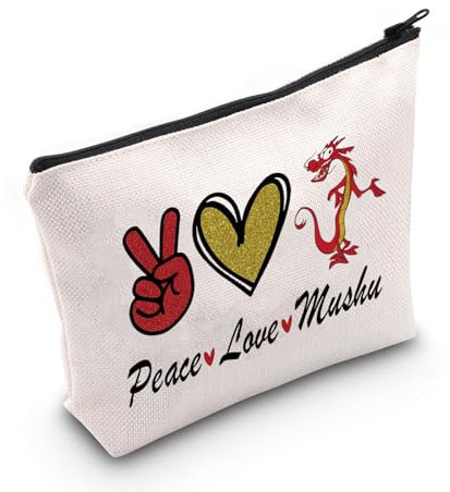 Mu-lan Mushu Make-up-Tasche für Mushu-Liebhaber, Frieden Liebe Drache, Medium