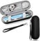 YOLONCE Reiseetui Zahnbürste Elektrische,Elektrisches Zahnbürstenetui,Tragbare Hartschalen Reise-etui,Zahnbürstenhalter Tasche,Reiseetui Zahnbürste Elektrische für OralB,Sonicare,Black Sliver