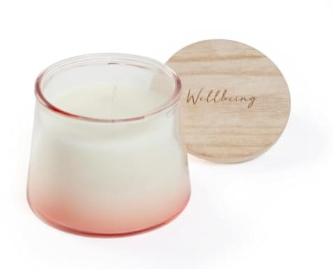 Ombré-Kerze, Wellbeing Rose & Hibiskus, 300 g