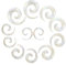 Longbeauty 6 Paare Acryl Tapers Dehnspirale Dehnschnecke Dehnstab Piercing Ohr Expander Kit 10MM-20MM, Klar