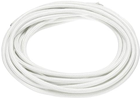 QUARKZMAN Cable Electrónico de 5 m/16.4 Pies, 4mm², Cable de Mica Flexible, Aislado, Resistente a Altas Temperaturas de 500 Grados Celsius, Blanco