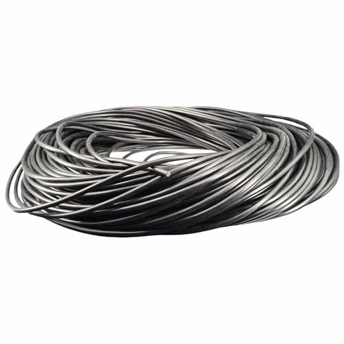 5m Kabel 4 x 0,75 mm² 4G H03VV-F Schlauchleitung PVC Stromkabel Elektrokabel (Schwarz)