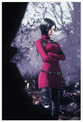 CSESTCGN Poster Resident Evil Ada Wong auf Leinwand, Wandkunst, Dekordruck, Gemälde für Wohnzimmer, Schlafzimmer, Dekoration, 30 x 45 cm