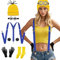 Orizizhic 6 PCS Halloween Kostüm Cosplay for Erwachsener and Kinder，Enthalten Goggles Hut Handschuhe Socken Knopf, Halloween Party Kostüm für Damen Herren Kinder