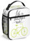 Bolsa de almuerzo reutilizable para bicicleta, la vida es un paseo en bicicleta, lonchera pequeña para hombres y mujeres, lonchera portátil aislada para adultos, adecuada para picnic en el trabajo, ve