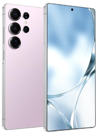 Fine Life Pro Téléphone déverrouillé, Smartphone 4G - LTE, Appareil Photo 5MP + 16MP, 4GB RAM, 64GB ROM, 256GB étendu, écran 6,8 Pouces, Lunette entièrement métallique, sans contrat (Pink)