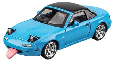 1 32 Für Mazda MX5 MX-5 Legierung Druckguss-Automodell Mit Sound Und Licht Zurückziehen Druckgussmodelle Motorfahrzeuge(Blau)