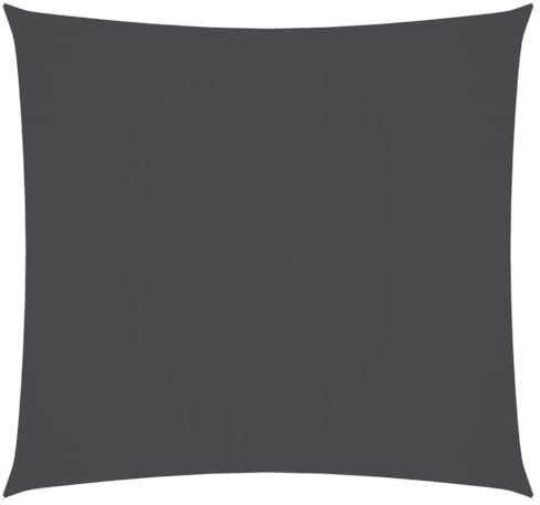 Homvdxl 5x5m Sonnensegel Quadrat Wasserdicht Gartensegel Baldachin mit Seilen UV-Block Terrasse Sonnenschutz Markisen Unterstand für Outdoor, Anthrazit