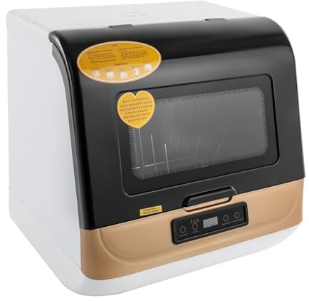 Lavastoviglie da tavolo portatile, mini lavastoviglie per 4-6 set di stoviglie, per cucina, camper e campeggio