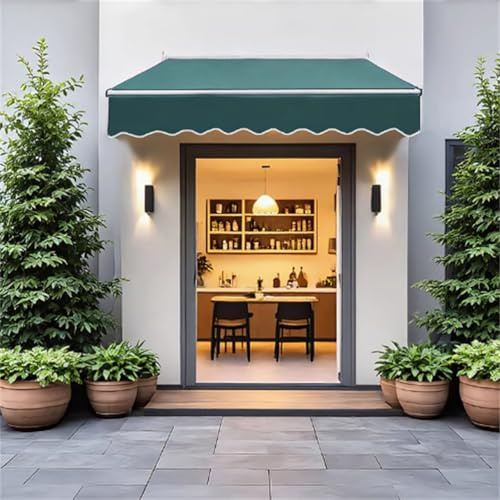 Electric Retractable Awning, Motorized Patio, Balcony & Garden Canopy, Remote Control for Doors & Windows, 3x2m Outdoor Sun Shade Solution