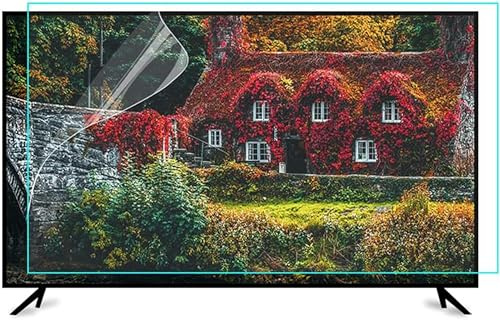 QUSYZD Frosted Matte TV Screen Protector 55in Anti Blue Light Anti Glare Against Radiation Monitor Filter, Relieve Eye Strain and Sleep Better for LCD, LED,55,55(1221 * 689mm)