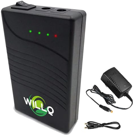 WILLQ DC 12-Volt-Lithium-Akkupack 12V 2200mAh 2600mAh 3000mAh 3400mAh 1800mAh Wiederaufladbarer Ersatzakku für LED-Streifen/Überwachungskameras/Pumpen/Teleskope,3000mah