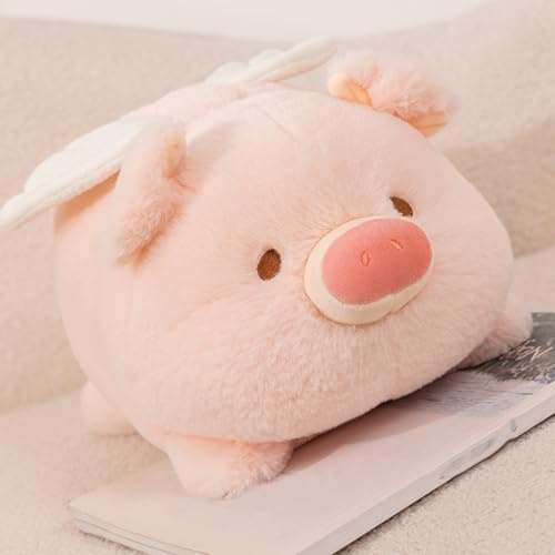 Xiyocadt Groß Schwein Kuscheltier, Süß Schweinchen Ferkel Plüschtier XXL, Pig Spielzeug Geburtstag Weihnachten Geschenk Kinder (20CM)