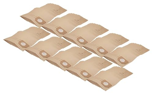 vhbw 100x Vacuum Cleaner Bag compatible with Black & Decker Wet n Dry Vacuum Cleaner, 30 cm x 17.5 cm, Brown