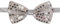 Alsino Pailletten Party Fliege Bowtie Glitzer Clownfliege Karneval Fasching, Variante wählen:PF-09 silber