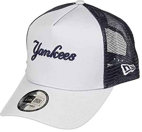 New Era New York Yankees MLB Cap verstellbar Trucker Mesh Sommer grau blau - One-Size