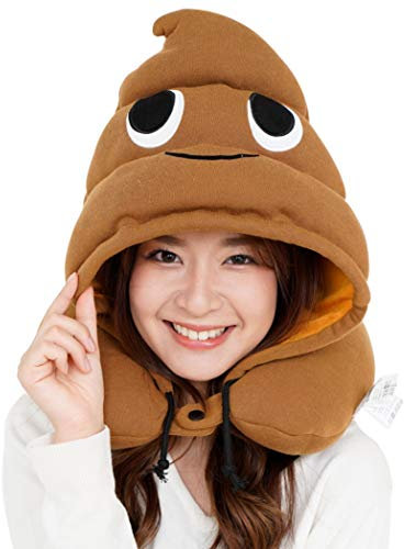 SAZAC Nackenstützkissen mit Tiermotiv, weich, gemütlich, Reisekissen mit verstellbarem Knebel, Kapuze für Wärme und Privatsphäre, authentisches japanisches Kawaii-Design, Premium-Qualität