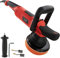 tectake® Pulidora para Coche 810W, Incluye Plato de Rotación, Esponja de Pulir, Kit Completo con Esponjas, Pulimento Coche Arañazos, Pulidora Orbital, Detailing - Regulación Velocidad Digital