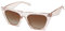 SOJOS Sonnenbrille Damen Polarisiert Vintage, Sonnenbrille Herren Retro Groß Cateye Verspiegelt Eckig Coole Frauen 90er Jahre Rechteckige Mode Unisex UV400 Schutz Brille SJ2115, Braun/Braun