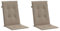 vidaXL Gartenstuhlauflagen für Hochlehner 2 STK., Gartenstühle Sitzauflagen, Sitzkissen Polsterauflagen UV-Beständig, Hochlehner Auflagen, Taupe Stoff