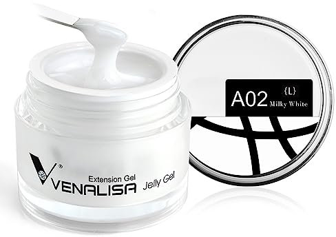 VENALISA weiß Builder Nail Gel für Nägel 50ml Aufbaugel für Gelnägel Nagel verlängerungs Gel Kit Nail Art Maniküre UV nagellack für Nägel Reparatur-Verstärkung sverlängerung
