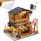 WonDerfulC Casa delle bambole fai da te in legno di sushi giapponese,regalo creativo per Natale e compleanno