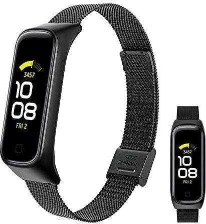BDIG Correa Compatible para Samsung Galaxy fit 2, Metal Pulsera de Acero Inoxidable Agradable Correa para Samsung Galaxy fit 2 (No Host)