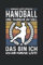 Handball und Bier Notizbuch (liniert) Handballerin Retro Vintage