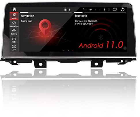 MOOKAKA Autoradio Android 11 GPS Navigation Kopfeinheit für BMW 5 Series F10 F11 2009-2017 Multimedia Player Unterstützung Wireless Carplay 12.3 Zoll IPS Touchscreen HD 1080P (8+128GB,8 Kern)
