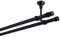Gardinenstange schwarz 240 cm 2-läufig 19 mm aus Metall Deckenbefestigung Zylinder