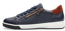 ARA Damen Rom Low-Cut Sneaker, BLAU,Nuts, 39 EU