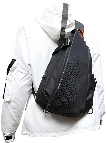 SZSYCN Sling Bag Cross Body Brusttasche Umhängetasche für Männer Frauen Wasserdichte Brusttasche mit USB-Ladeanschluss Herrentasche für Läufer Training Wandern Radfahren Reisen
