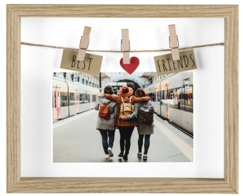 Hama Best Friends Portrait Bilderrahmen, Eiche, 10 x 15 cm