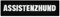 Café Viereck ® Hundehalsband Hundegeschirr Patch für Hunde mit Klett - 11 x 3 cm (Assistenzhund)