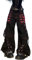 MAEHARRT Y2K Damen-Jeans mit hoher Taille, Gothic, Baggy, Gothic, Cargo-Jeans, weites, gerades Bein, Punk-Denim-Hose, lockere Hose, Streetwear, Black-e, M