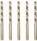 Meccion HSS-Co Punta per Metallo Professional 5pcs 5.0mm Punte Elicoidali per Forare Acciaio Inox e Metallo, Norma DIN 338
