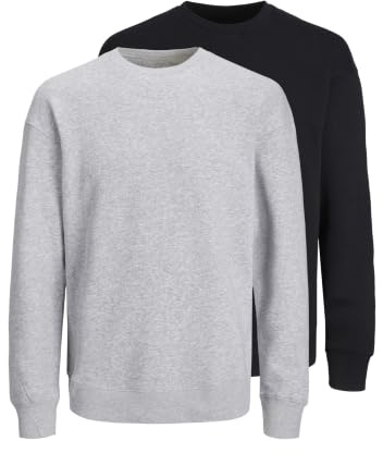 Jack & Jones Herren Jjebradley Sweat Crew 2pk Mp Jjebradley Sweat Crew 2Pk Mp (2er Pack)