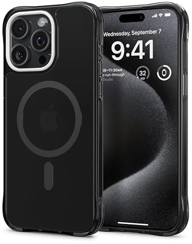 CYRILL von Spigen Ultra Sheer Mag Hülle Kompatibel mit iPhone 15 Pro Max (2023) - Schwarz