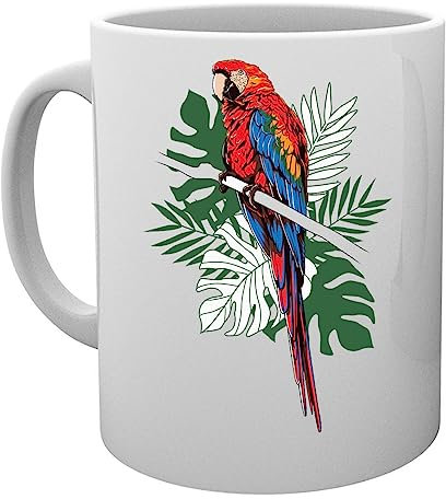 Scharlachroter Ara Costa Rica Becher Tasse Mug Cup