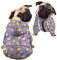 Kuiaobaty Niedlicher Mops-Welpen-Druck Hund Hoodie Doggy Shirt Kleidung Outfits, Kawaii Cartoon Hund Pullover Blau Outdoor Pullover für Haustiere
