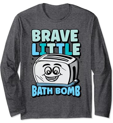 Brave kleine Badebombe Lustige Toaster-Badebombe Langarmshirt