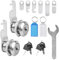 2pcs Cabinet Locks, 16mm Letterbox Locks, Security Letter Post Box Mailbox Cam Locks with Keys & 6 Different Lock Plates, for Cupboard Drawer Filing