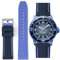 Stanchev Armband für Blancpain Swatch, 22 mm, weiches Gummi, wasserdicht, Ersatzband für Blancpain X Swatch Fifty Fathoms für Herren und Damen, mit Werkzeugset zum Anbringen und Entfernen, 22 mm