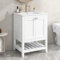 Merax Lavabo avec meuble de salle de bain - Meuble de salle de bain - 60 cm - Lavabo avec meuble bas